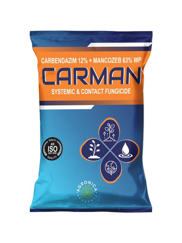 Carbendazim 12% + Mencozeb 63%WP CARMAN